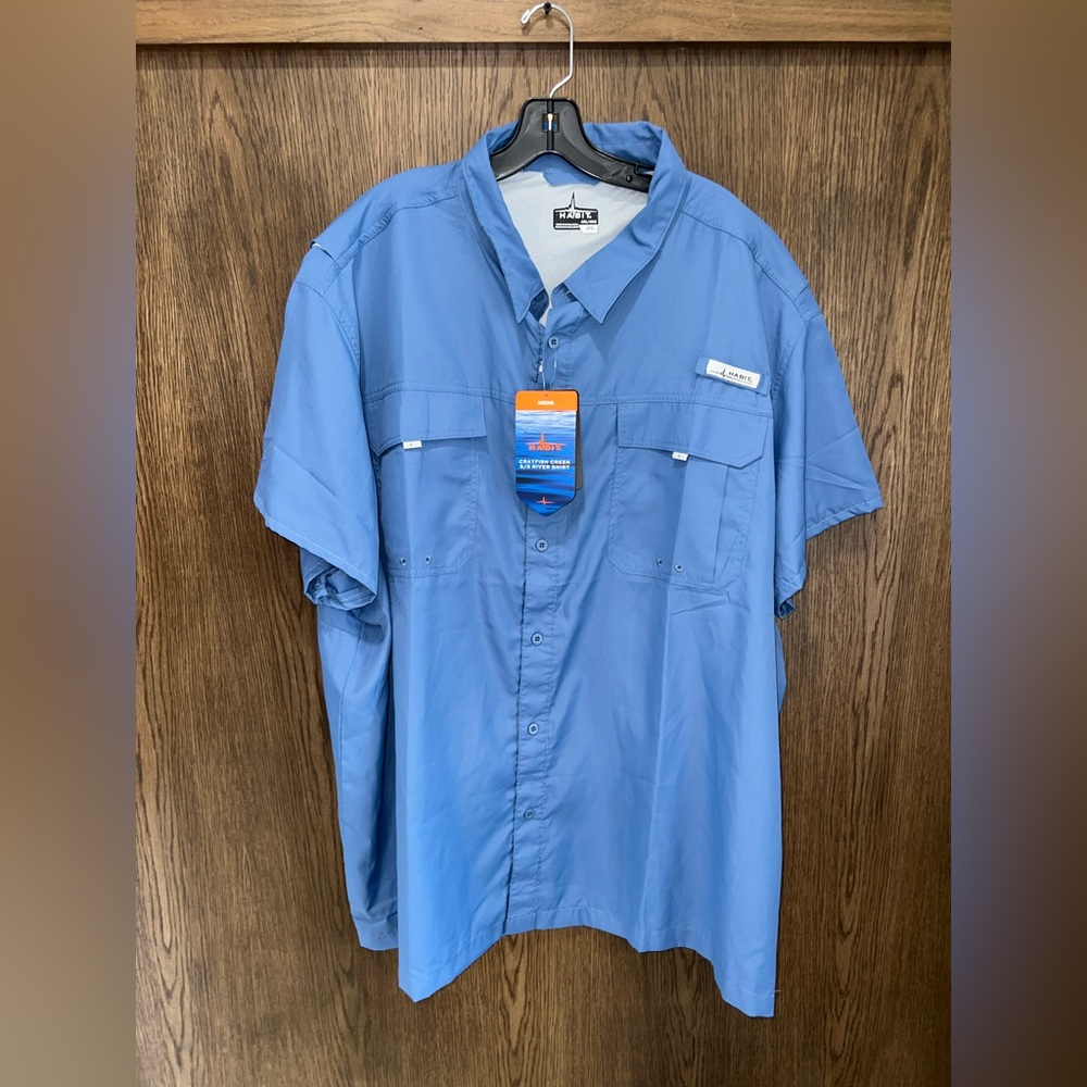NWT Habit Crayfish Creek Vented River Fishing Shirt 4X